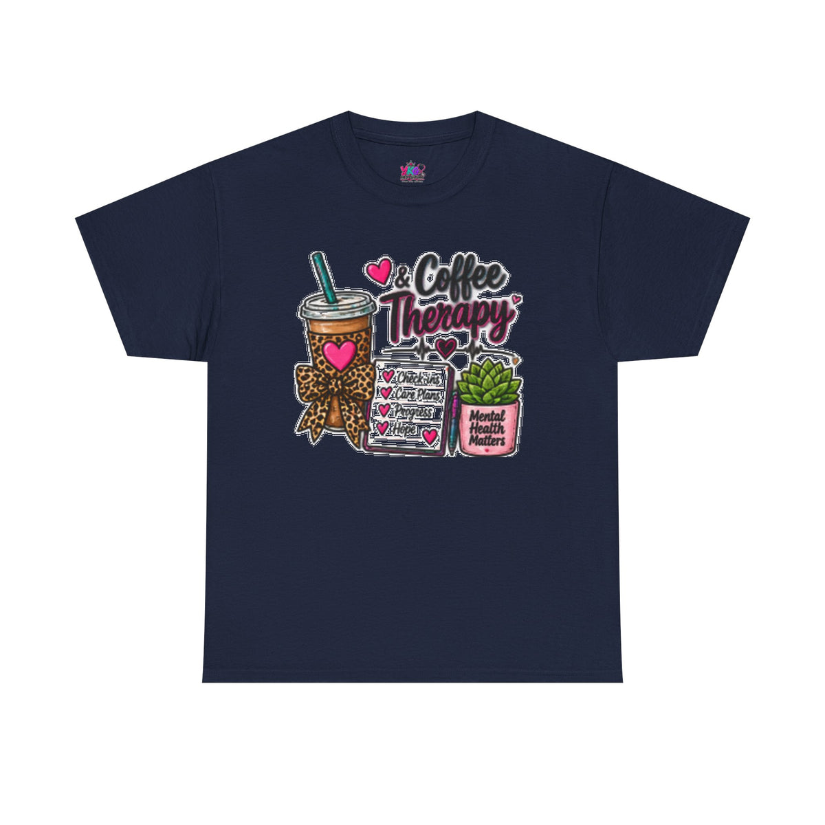 Coffee Therapy T-Shirt — Coffee, Plants & Self-Care Graphic Tee