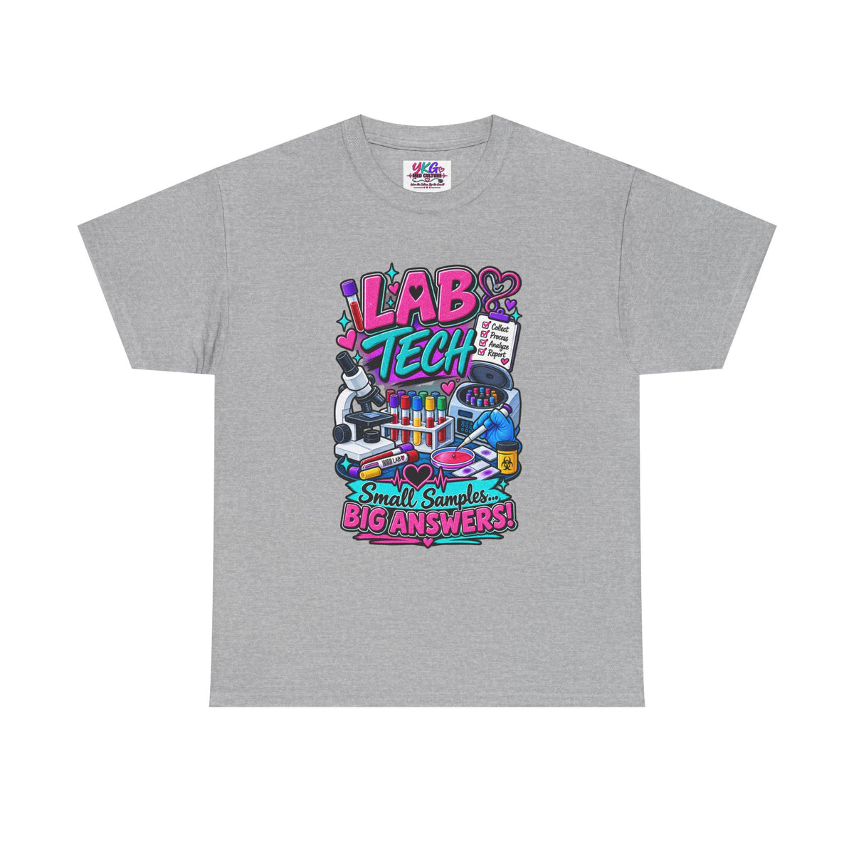 Lab Tech T-Shirt — “Lab Tech: Small Samples, Big Answers” Graphic Tee