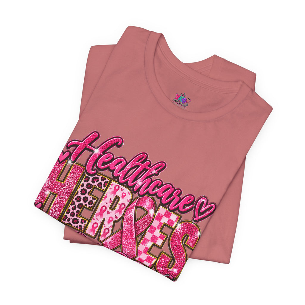 Breast Cancer Awareness Healthcare Heroes Tee — "Together We Fight" Pink Ribbon Shirt