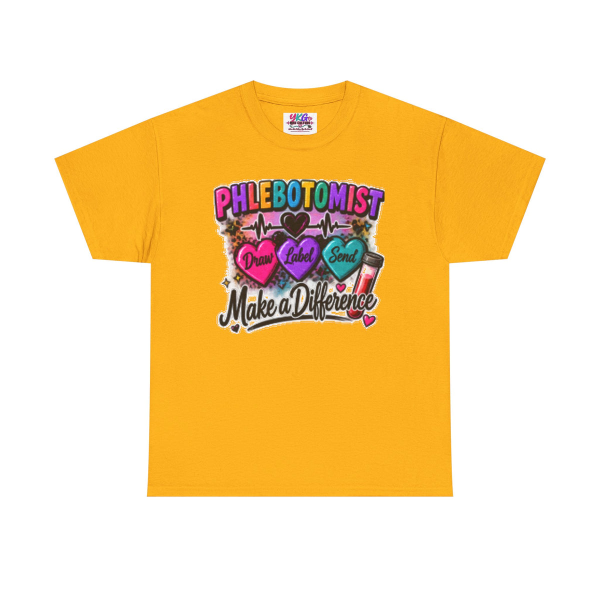 Phlebotomist Make a Difference Tee — Heartbeat & ‘Dream Love Send’ Graphic Shirt