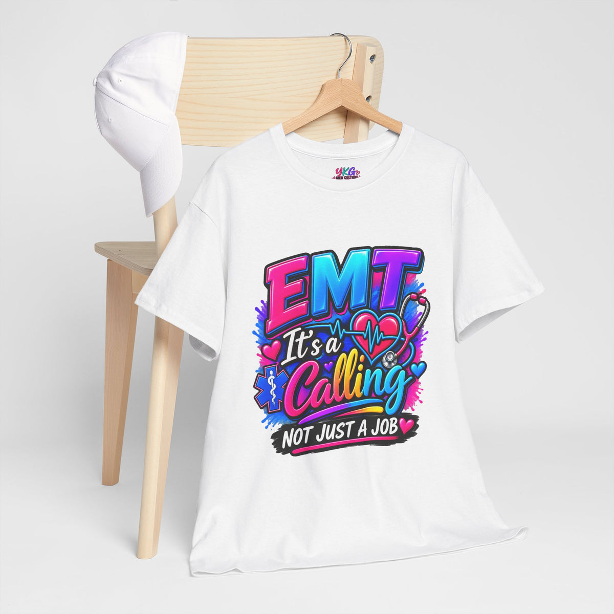 EMT T-Shirt — “It’s a Calling, Not Just a Job” Colorful EMS Tee