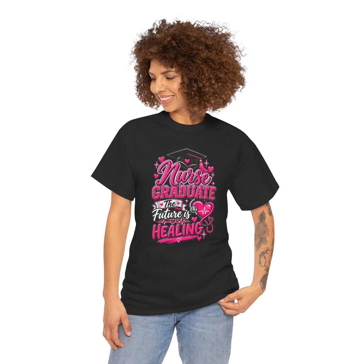 Nurse Graduate Tee – “The Future’s Healing” Graduation Nurse Shirt