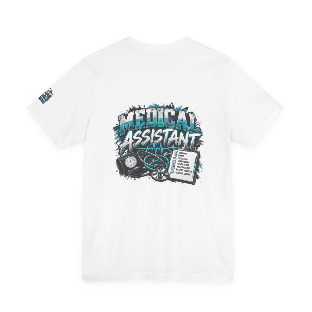 Medical Assistant T-Shirt — “MA Medical Assistant” Men’s Healthcare Jersey Graphic Tee