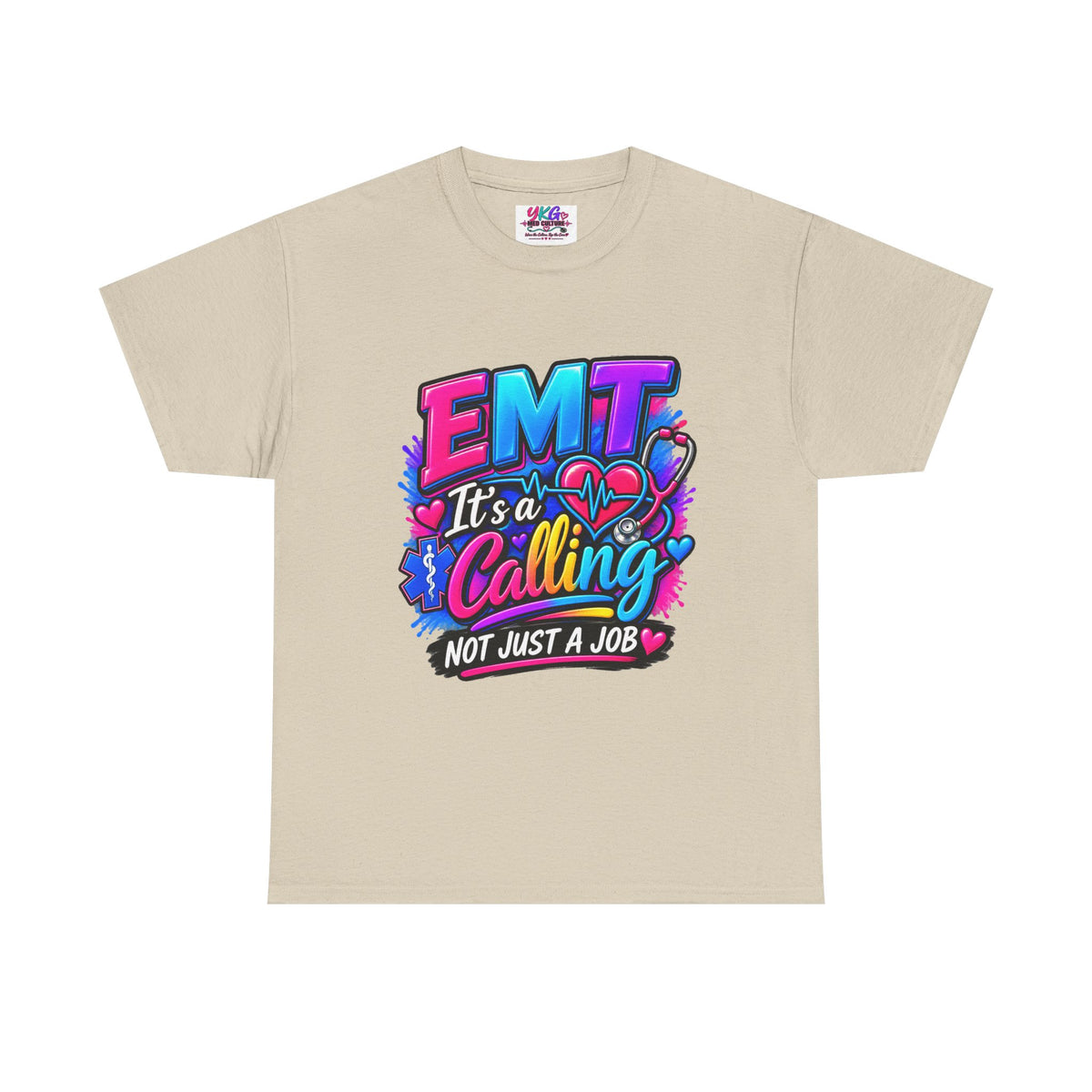 EMT T-Shirt — “It’s a Calling, Not Just a Job” Colorful EMS Tee