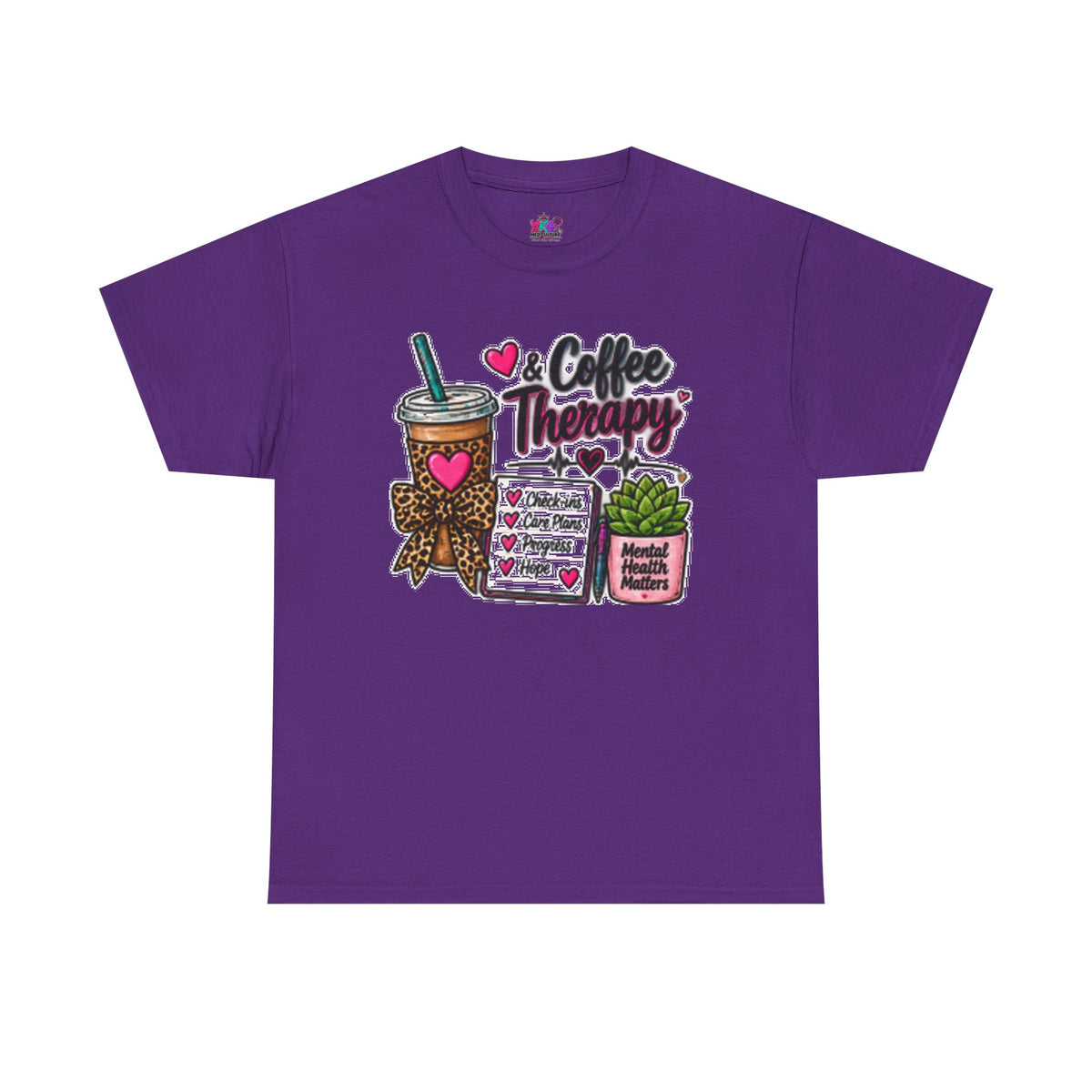 Coffee Therapy T-Shirt — Coffee, Plants & Self-Care Graphic Tee