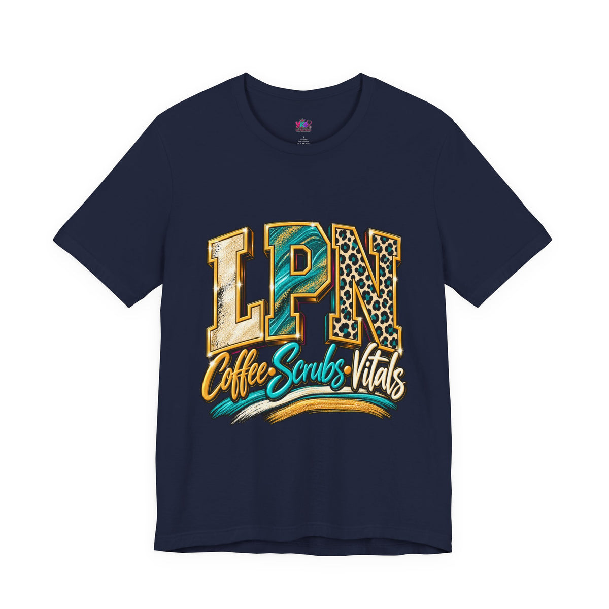 LPN Coffee Scrubs Vitals Tee — Nurse Graphic T-Shirt for Licensed Practical Nurses