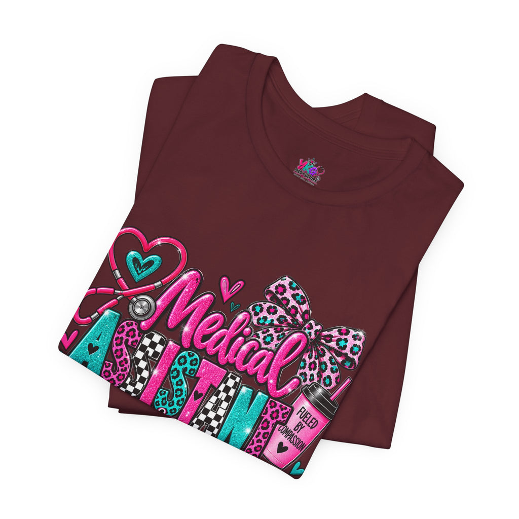 Medical Assistant Appreciation Week T‑Shirt – Cute Pink & Teal Appreciation Tee