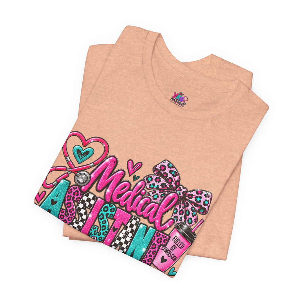 Medical Assistant Appreciation Week T‑Shirt – Cute Pink & Teal Appreciation Tee