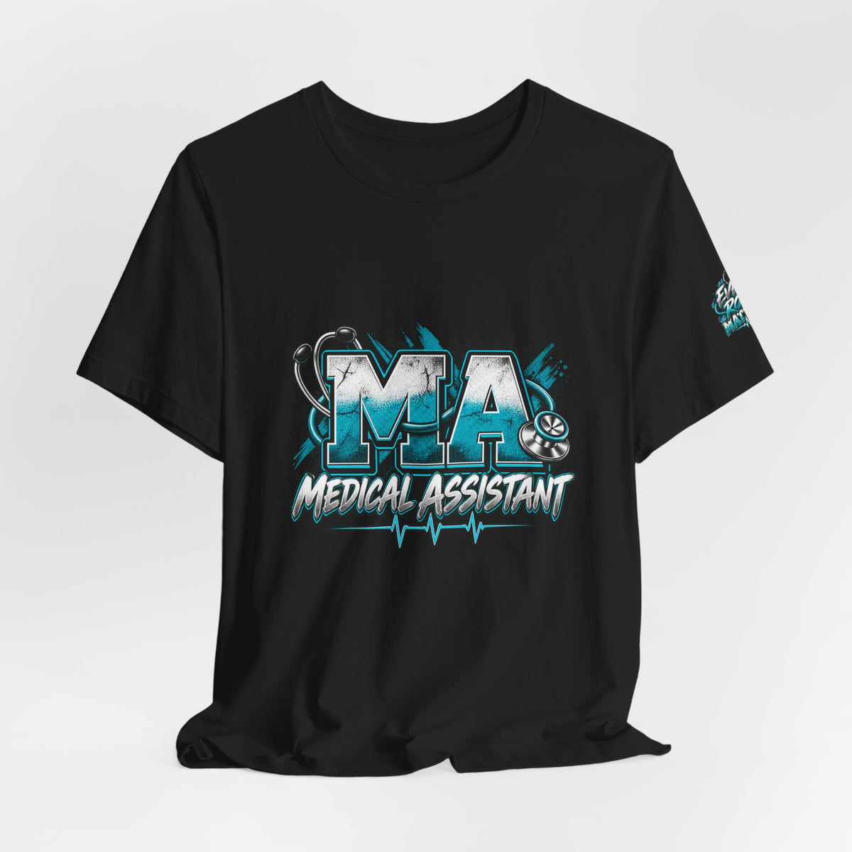 Medical Assistant T-Shirt — “MA Medical Assistant” Men’s Healthcare Jersey Graphic Tee