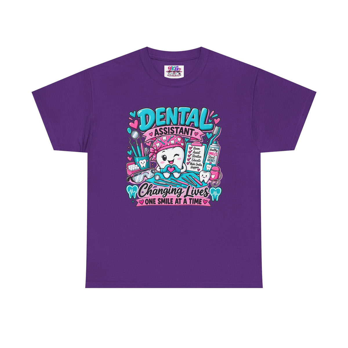 Dental Assistant T-Shirt — "Changing Lives One Smile at a Time"