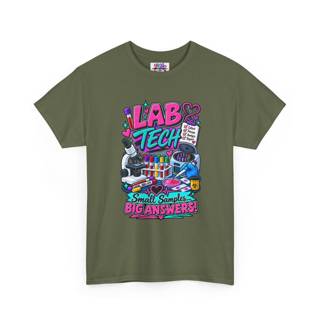 Lab Tech T-Shirt — “Lab Tech: Small Samples, Big Answers” Graphic Tee