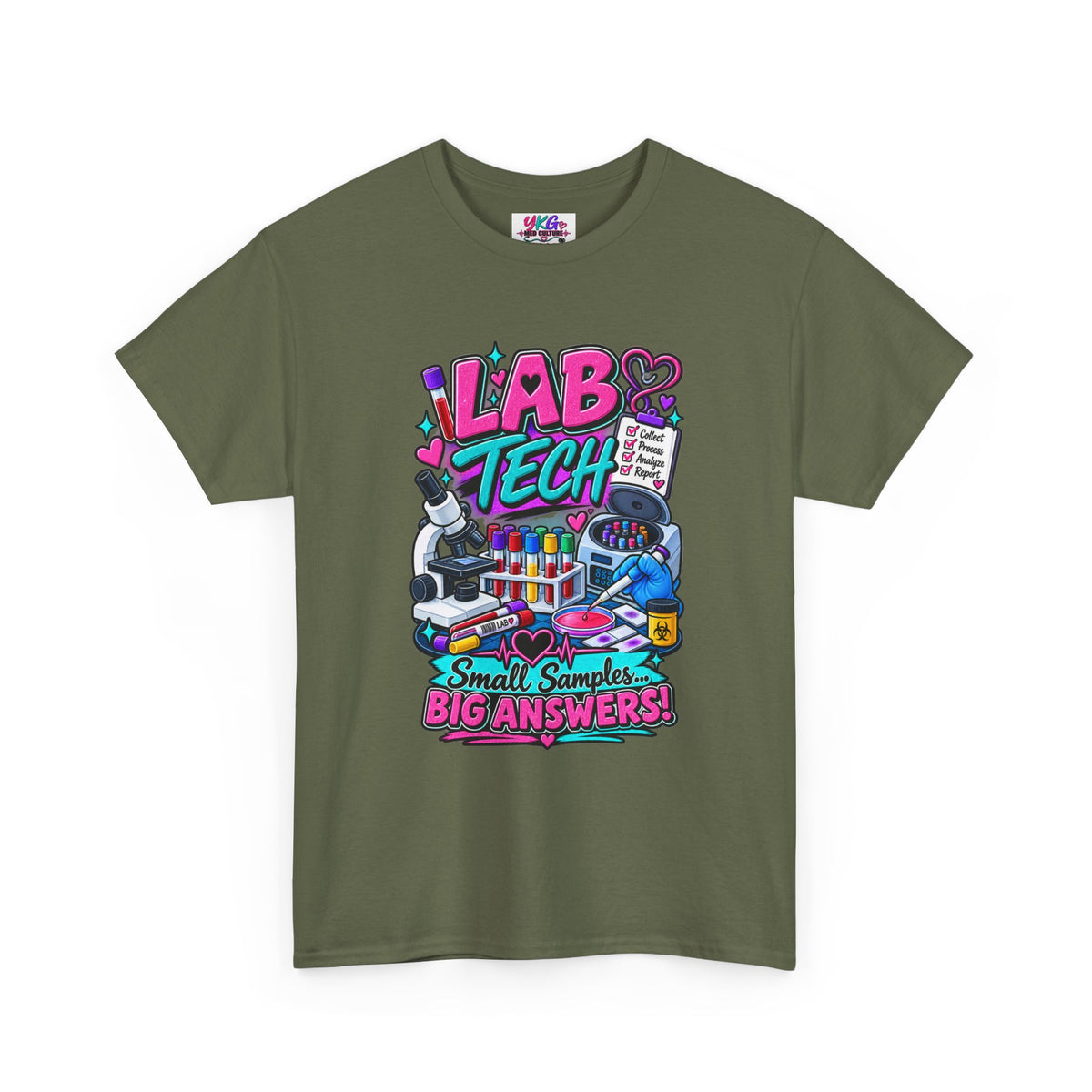Lab Tech T-Shirt — “Lab Tech: Small Samples, Big Answers” Graphic Tee