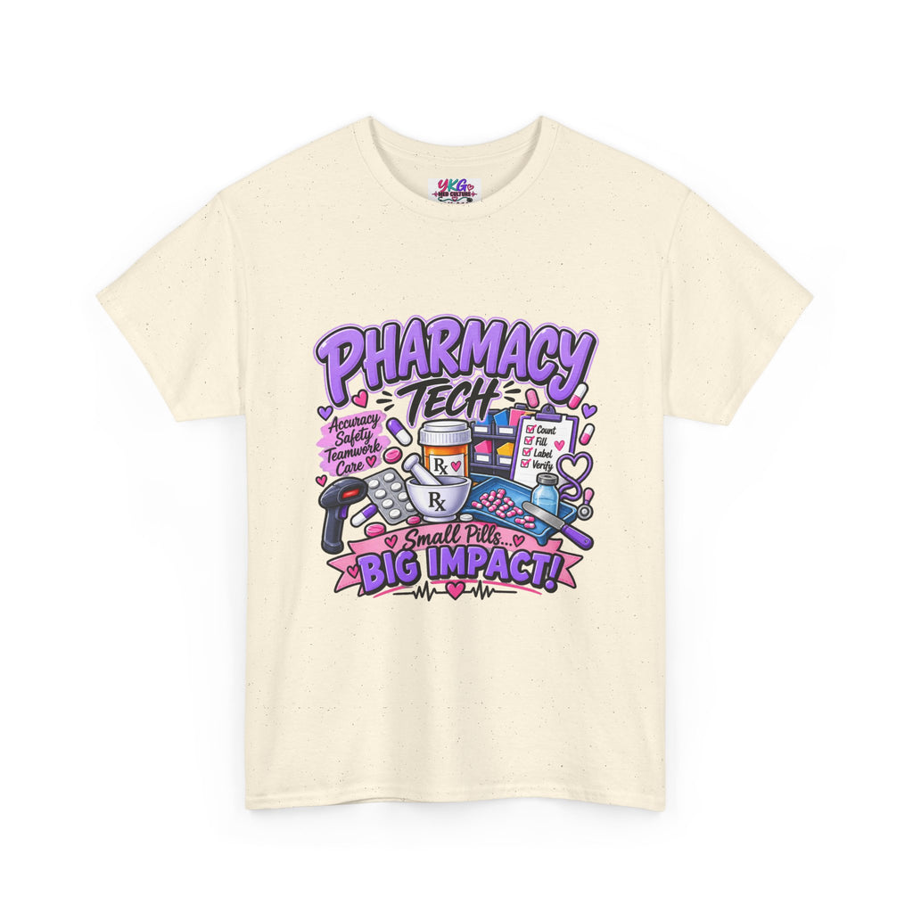 Pharmacy Tech Big Impact T-Shirt — Cute Pharmacy Technician Graphic Tee