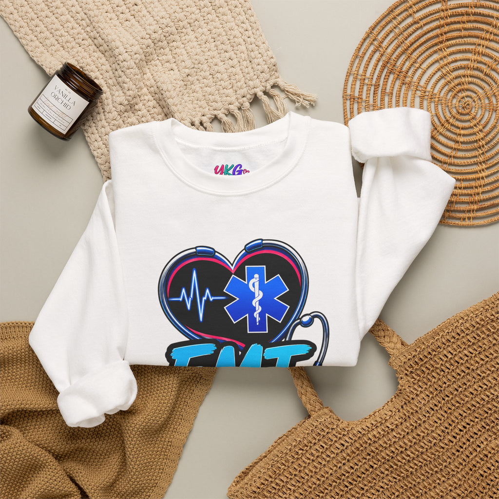 EMT Crewneck Sweatshirt — "Trained • Prepared • Ready to Respond" Paramedic Pullover