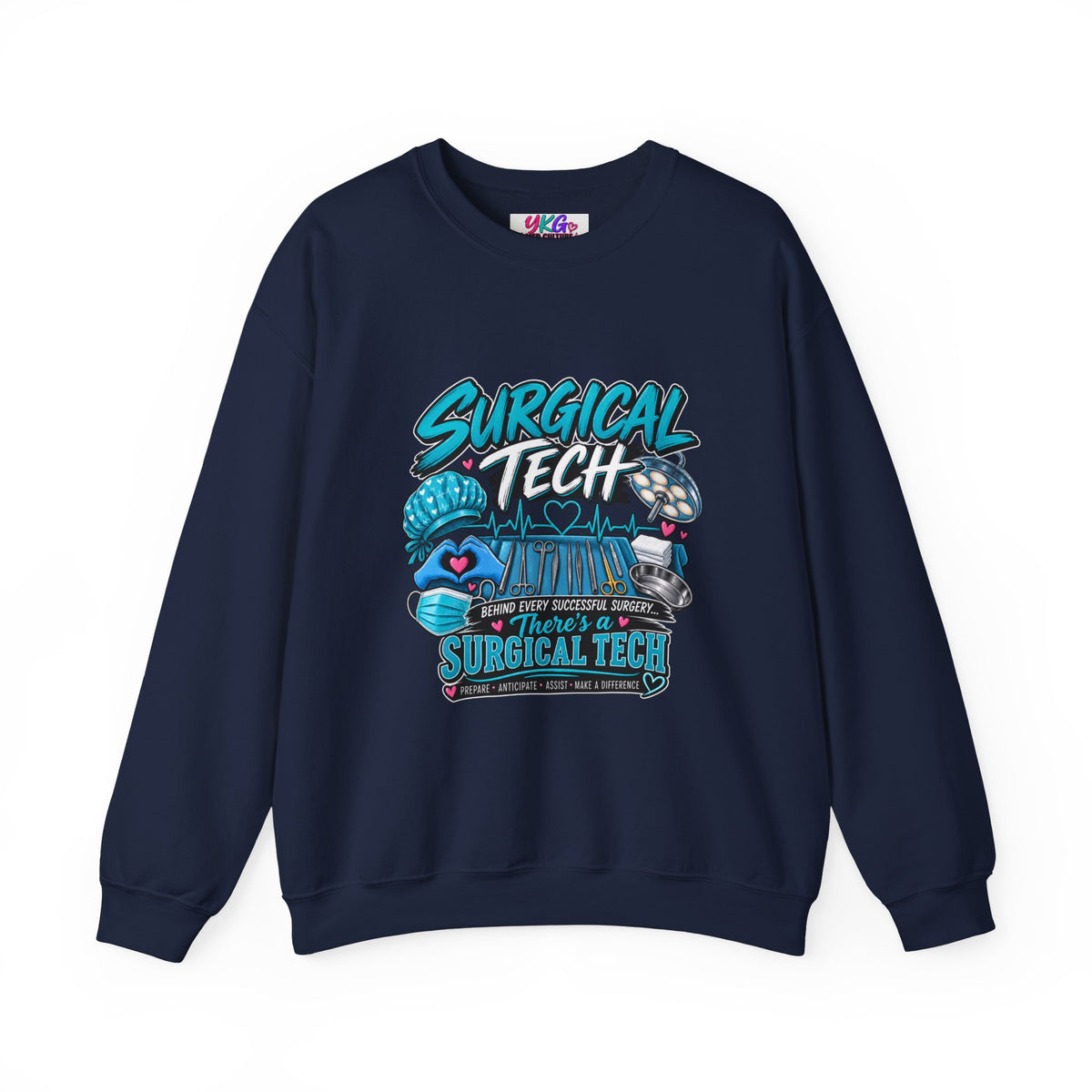 Surgical Tech Crewneck Sweatshirt – Proud Surgical Technician Graphic Sweater