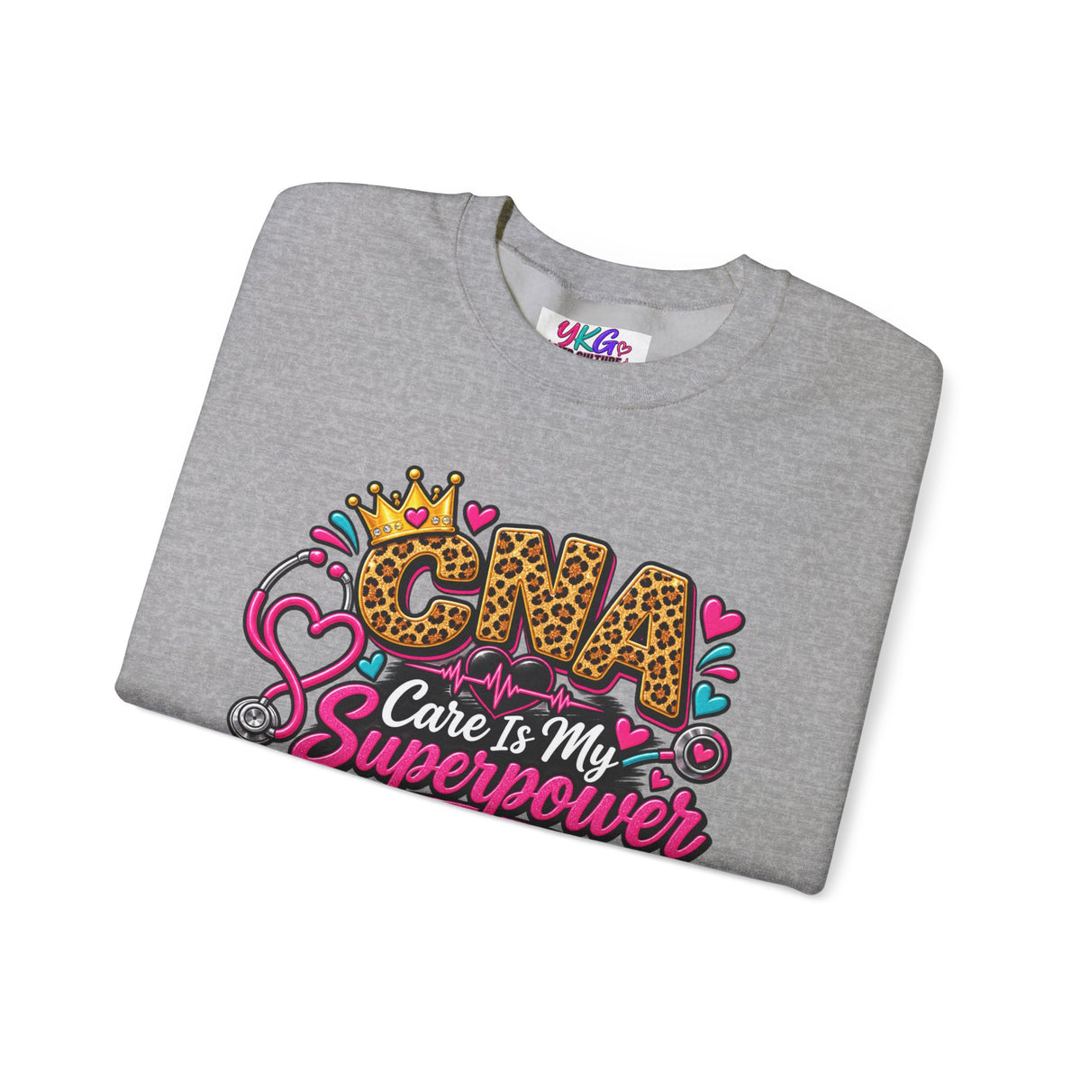 CNA Care Is My Superpower Crewneck Sweatshirt