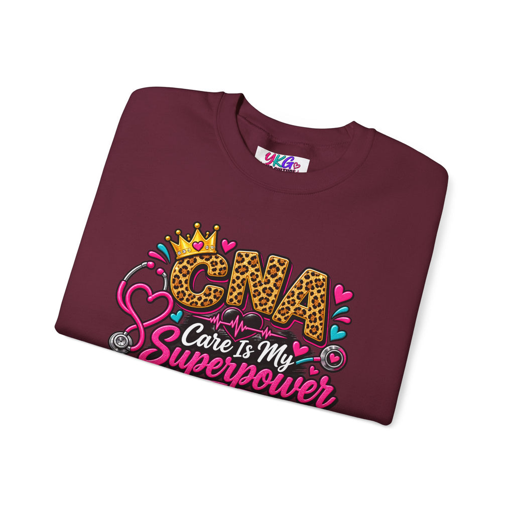 CNA Care Is My Superpower Crewneck Sweatshirt