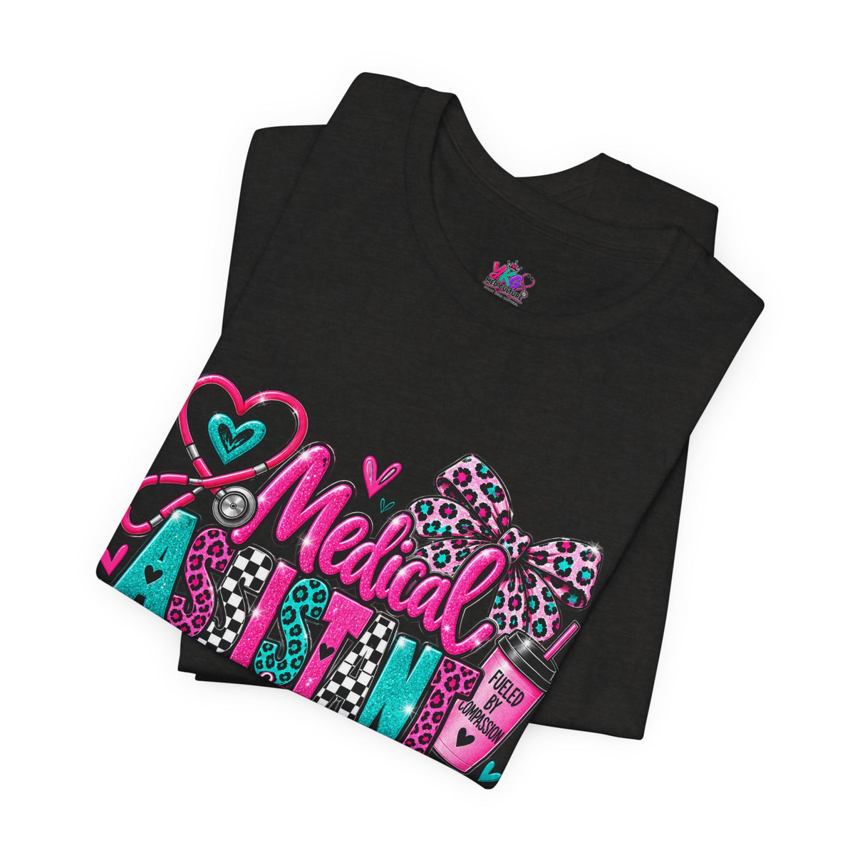 Medical Assistant Appreciation Week T‑Shirt – Cute Pink & Teal Appreciation Tee
