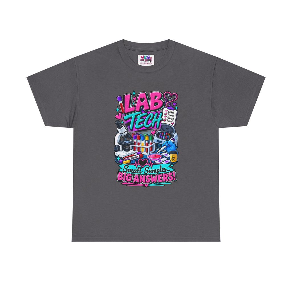 Lab Tech T-Shirt — “Lab Tech: Small Samples, Big Answers” Graphic Tee