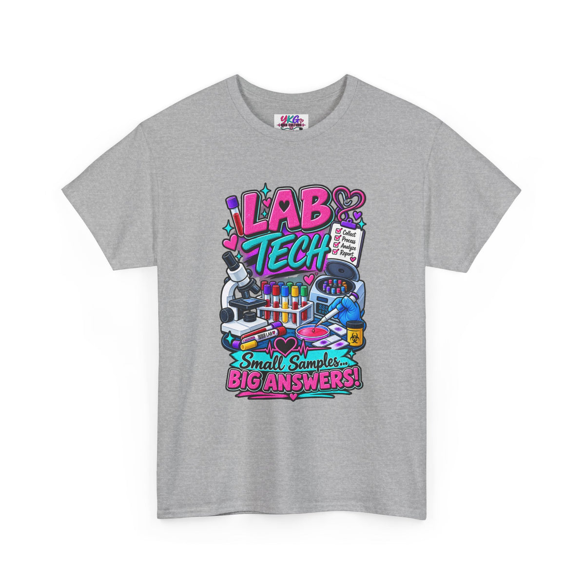 Lab Tech T-Shirt — “Lab Tech: Small Samples, Big Answers” Graphic Tee