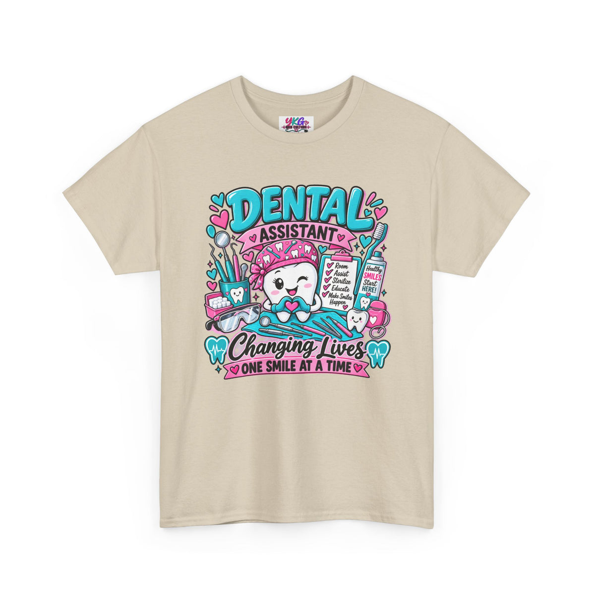 Dental Assistant T-Shirt — "Changing Lives One Smile at a Time"