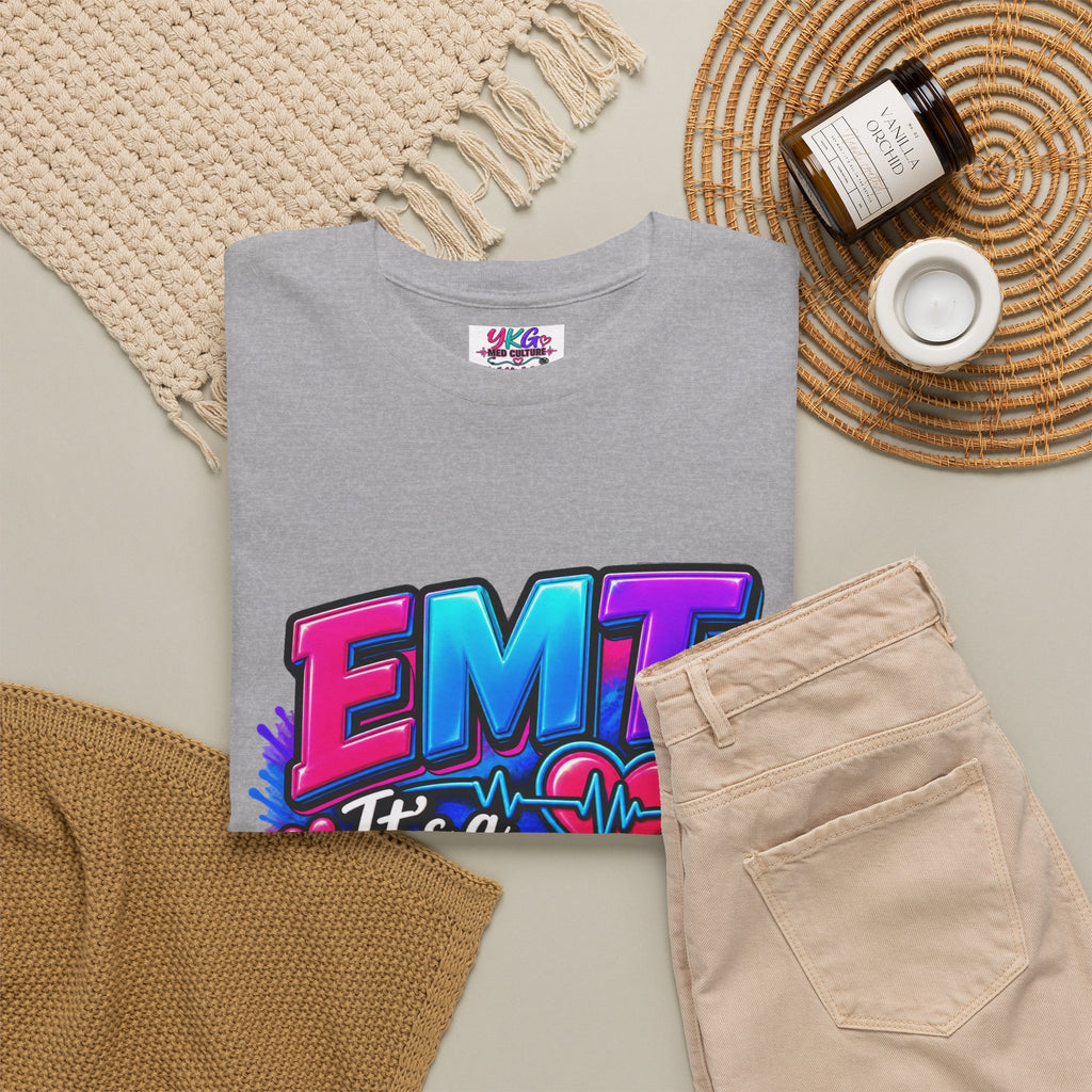 EMT T-Shirt — “It’s a Calling, Not Just a Job” Colorful EMS Tee