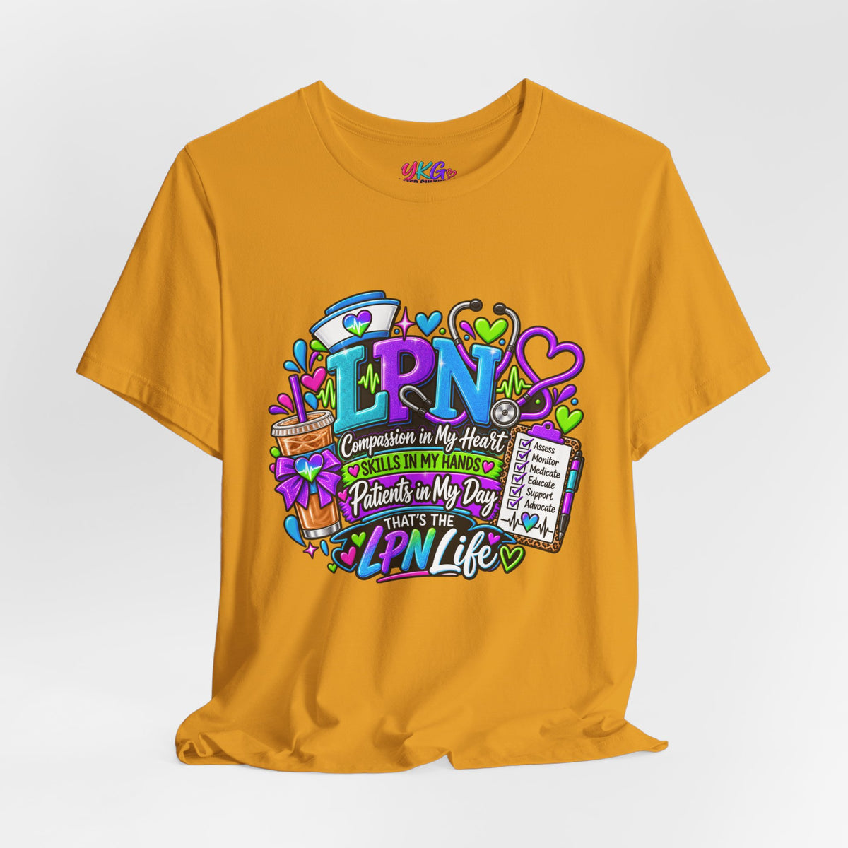 LPN Life Graphic Tee — Compassionate Nurse Design (Licensed Practical Nurse T‑Shirt)