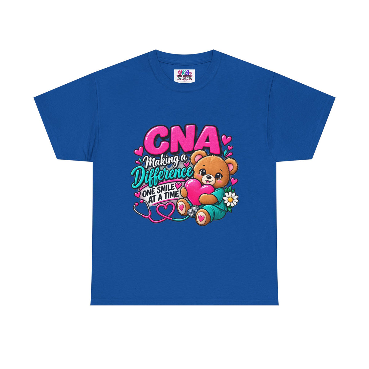 CNA Making a Difference Teddy T‑Shirt — Cute Caregiver Appreciation Tee