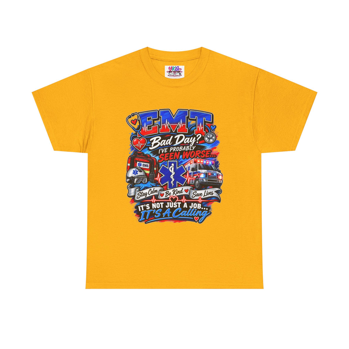 EMT Rescue Tee - "Bad Day? I've Probably Seen Worse" Paramedic Shirt