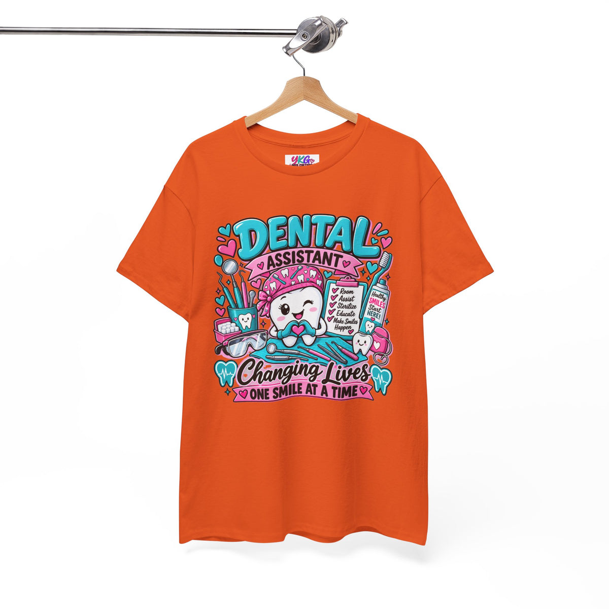 Dental Assistant T-Shirt — "Changing Lives One Smile at a Time"