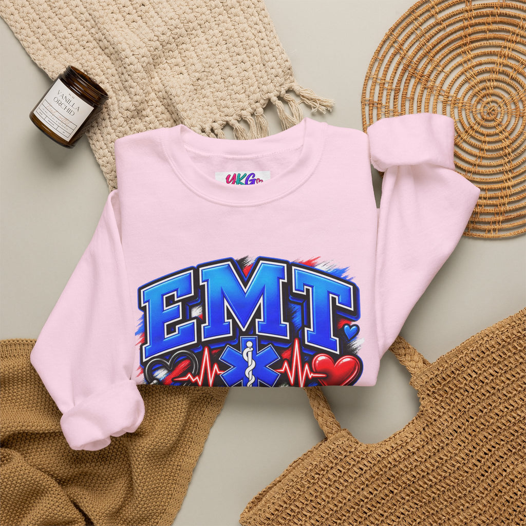 EMT Crewneck Sweatshirt — Hearts Healed, Lives Changed, Stories That Matter