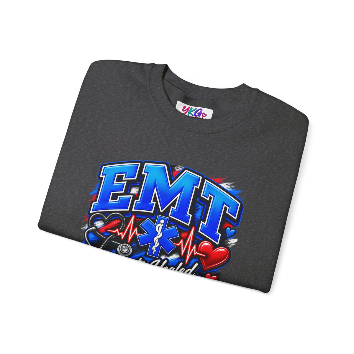 EMT Crewneck Sweatshirt — Hearts Healed, Lives Changed, Stories That Matter