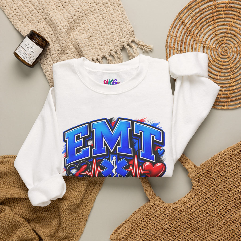 EMT Crewneck Sweatshirt — Hearts Healed, Lives Changed, Stories That Matter