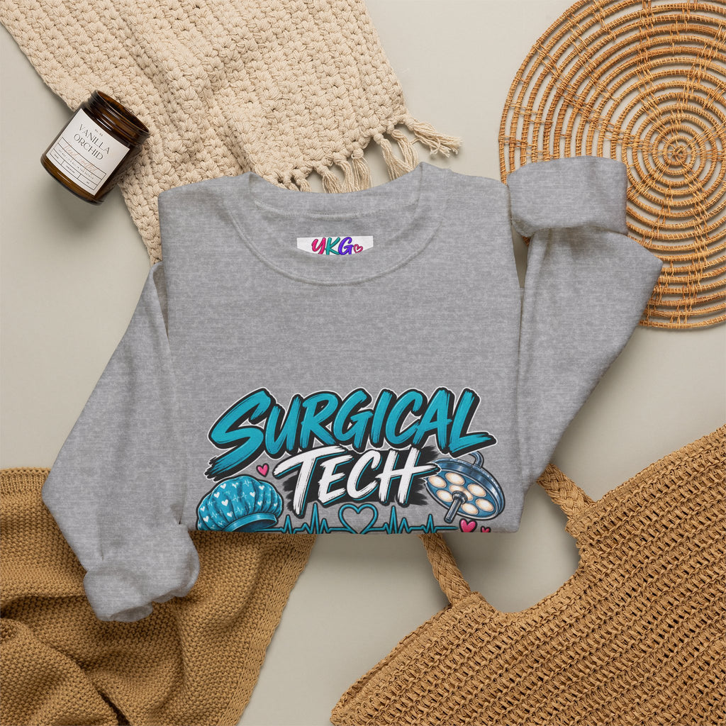 Surgical Tech Crewneck Sweatshirt – Proud Surgical Technician Graphic Sweater