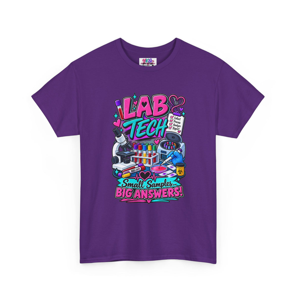 Lab Tech T-Shirt — “Lab Tech: Small Samples, Big Answers” Graphic Tee