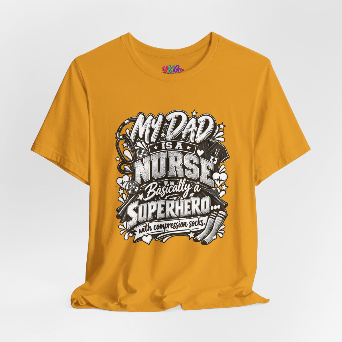 Nurse Dad T-Shirt — "My Dad is a Nurse, Basically a Superhero" Tee