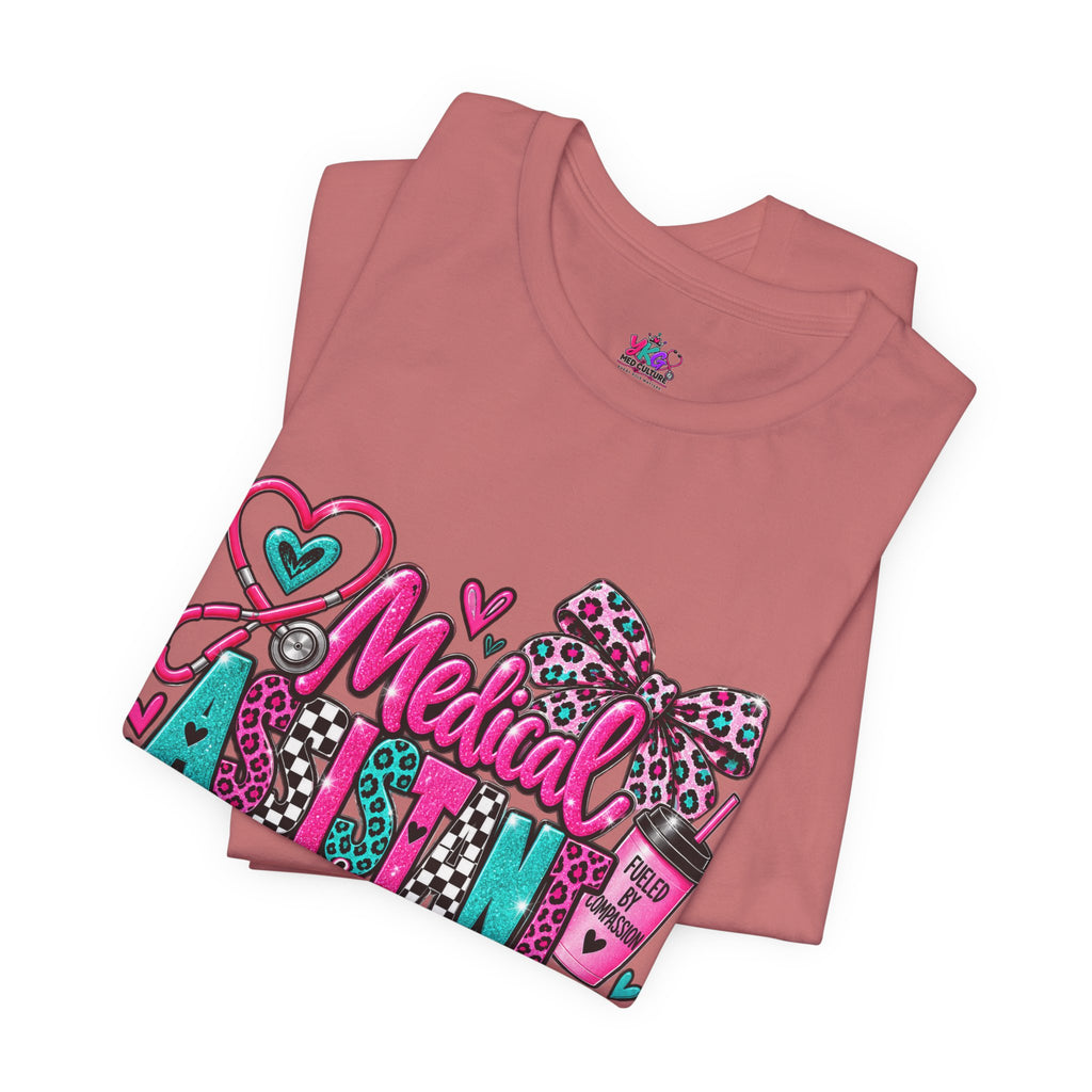 Medical Assistant Appreciation Week T‑Shirt – Cute Pink & Teal Appreciation Tee