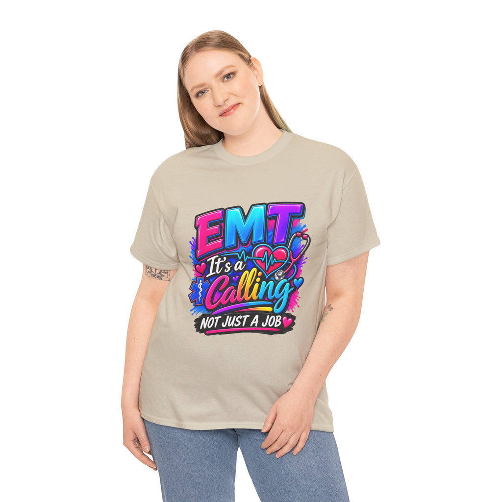 EMT T-Shirt — “It’s a Calling, Not Just a Job” Colorful EMS Tee