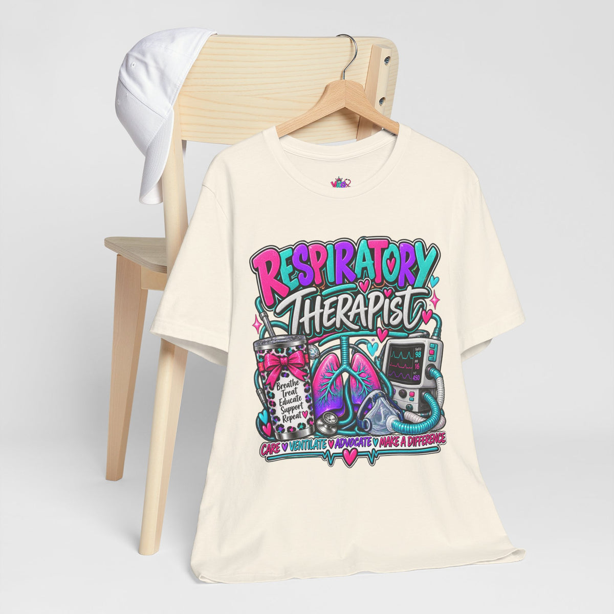 Respiratory Therapist T‑Shirt – Colorful Medical Tech Design (Respiratory Therapist)