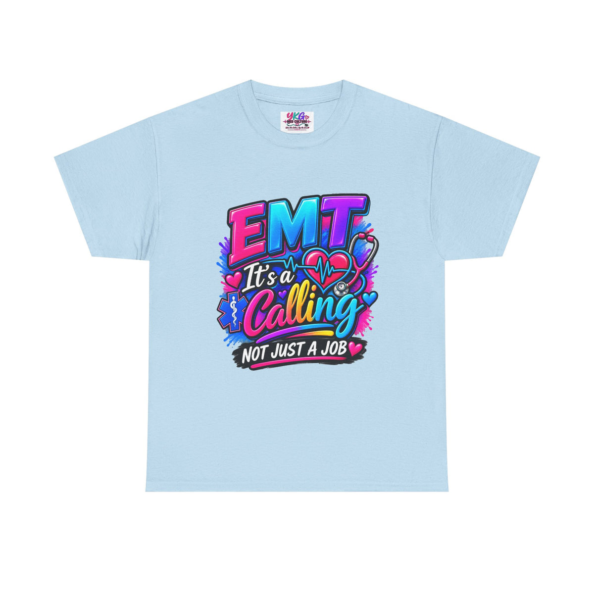 EMT T-Shirt — “It’s a Calling, Not Just a Job” Colorful EMS Tee