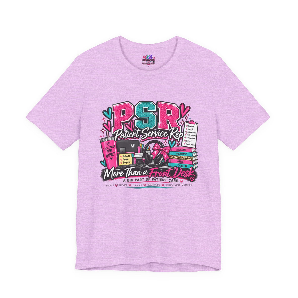 Patient Service Rep T‑Shirt — "More Than a Front Desk" Medical Receptionist Tee