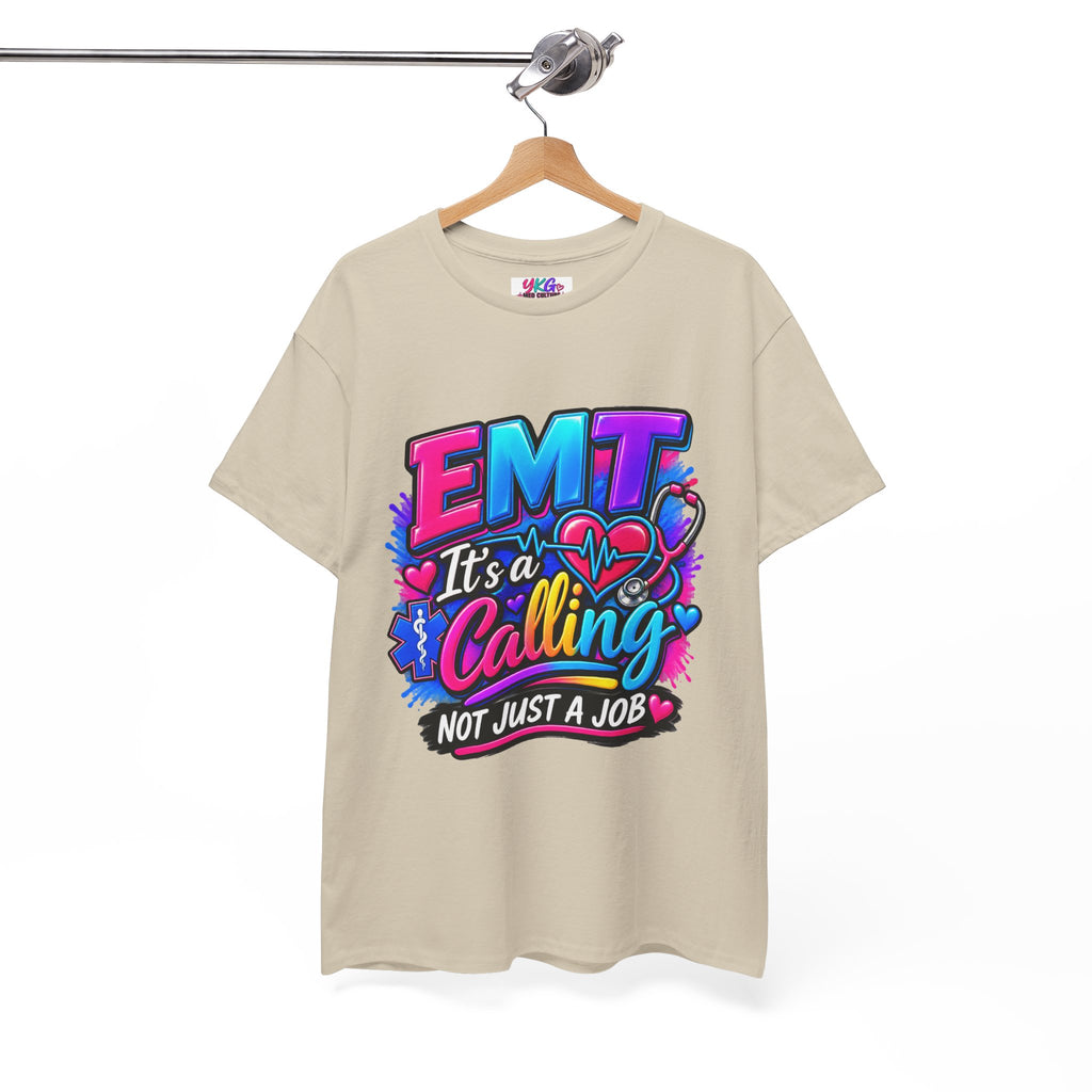 EMT T-Shirt — “It’s a Calling, Not Just a Job” Colorful EMS Tee