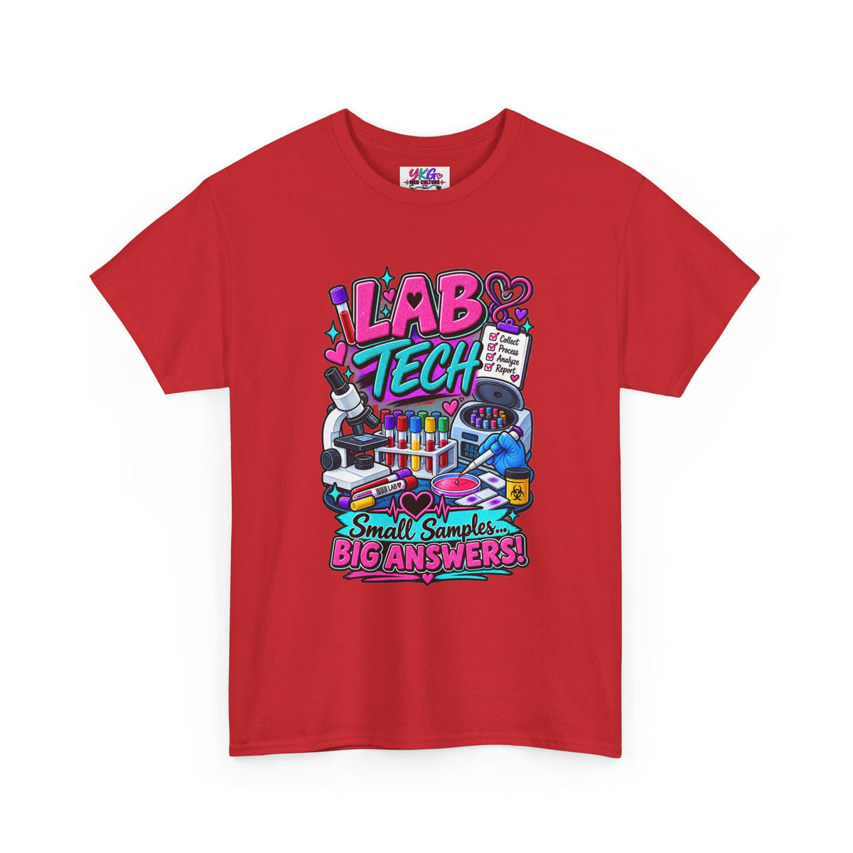 Lab Tech T-Shirt — “Lab Tech: Small Samples, Big Answers” Graphic Tee