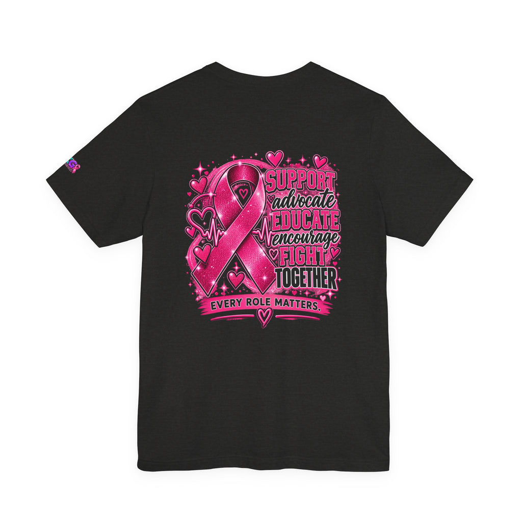Breast Cancer Awareness Tee — "Healthcare Heroes Wear Pink" Support Ribbon Shirt