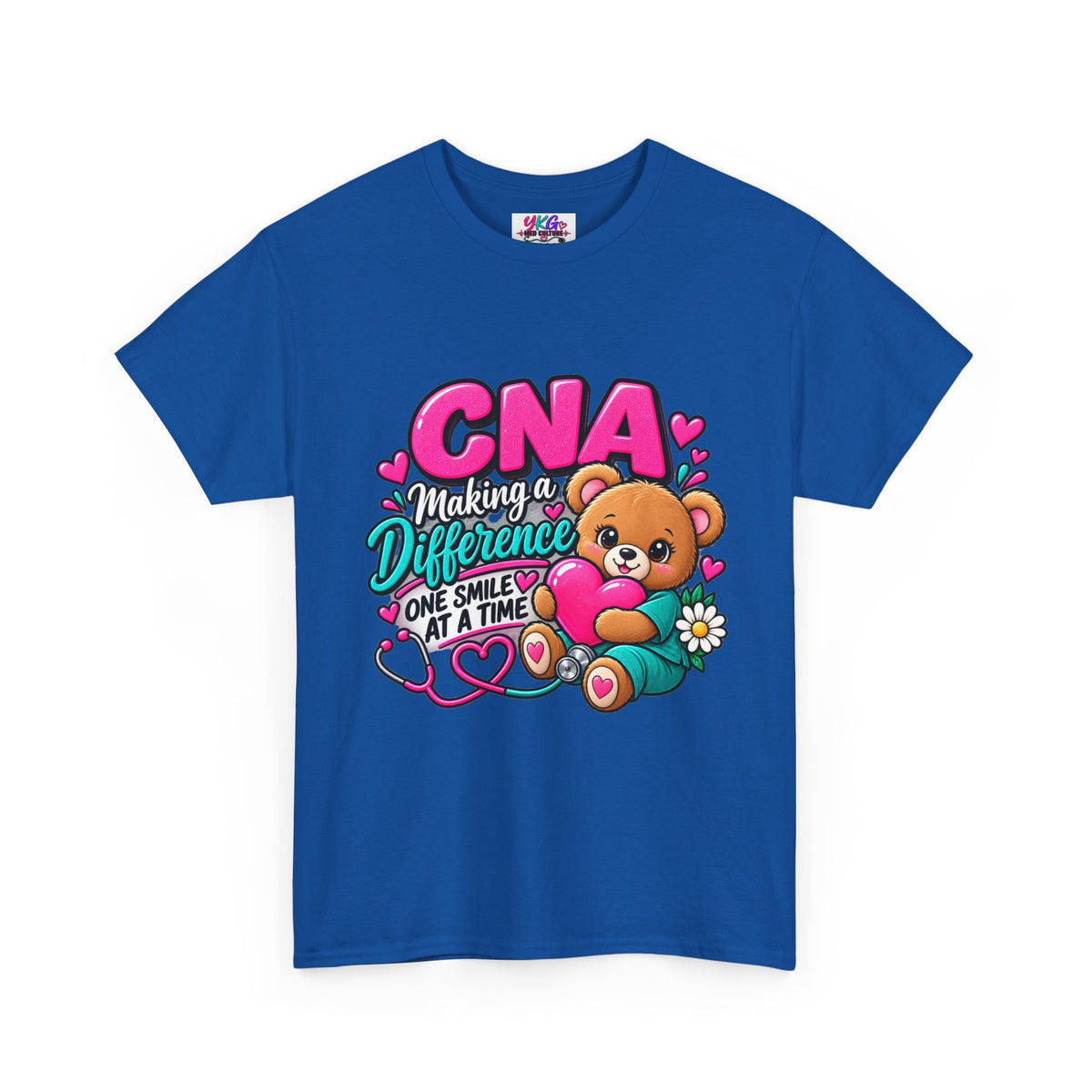 CNA Making a Difference Teddy T‑Shirt — Cute Caregiver Appreciation Tee