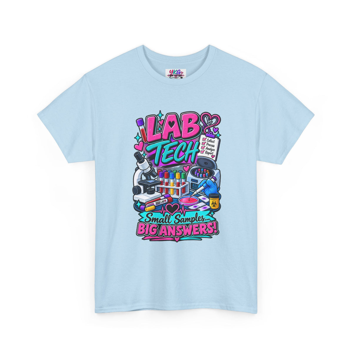 Lab Tech T-Shirt — “Lab Tech: Small Samples, Big Answers” Graphic Tee