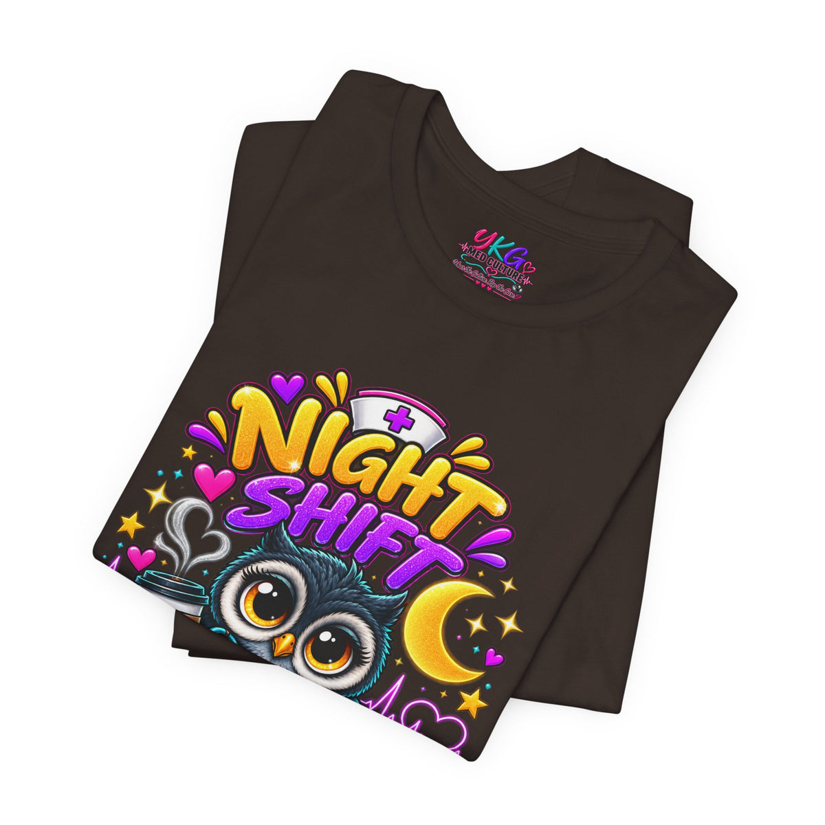 Night Shift Nurse T‑Shirt – "Night Shift: Saving Lives While Everyone Else Is Dreaming"