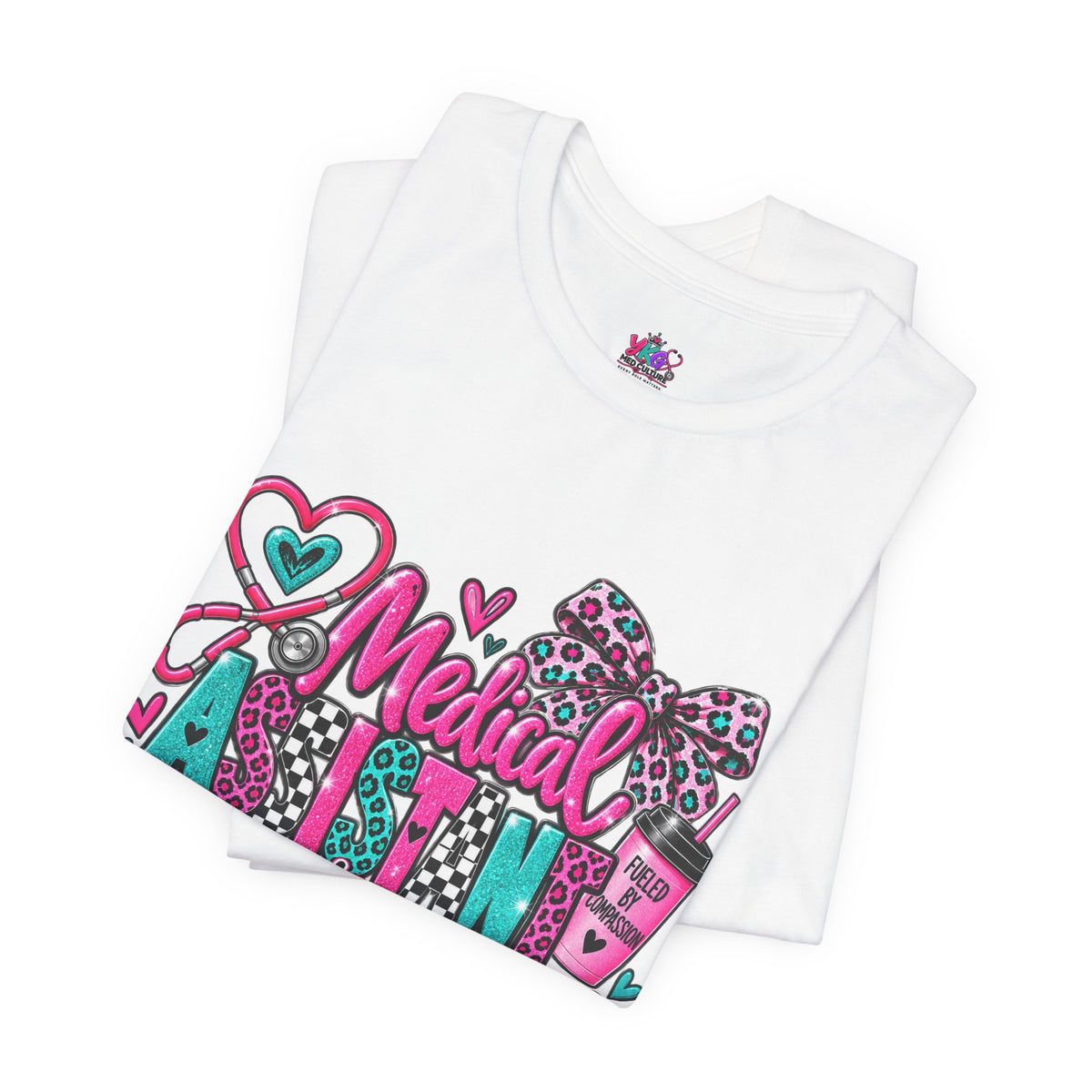 Medical Assistant Appreciation Week T‑Shirt – Cute Pink & Teal Appreciation Tee