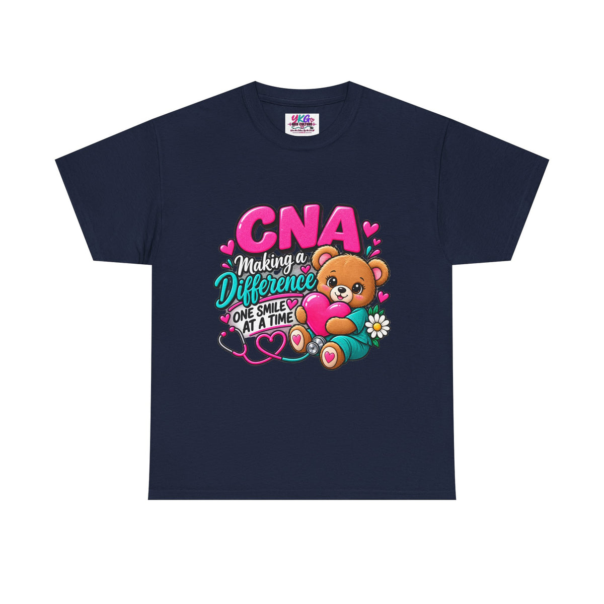 CNA Making a Difference Teddy T‑Shirt — Cute Caregiver Appreciation Tee