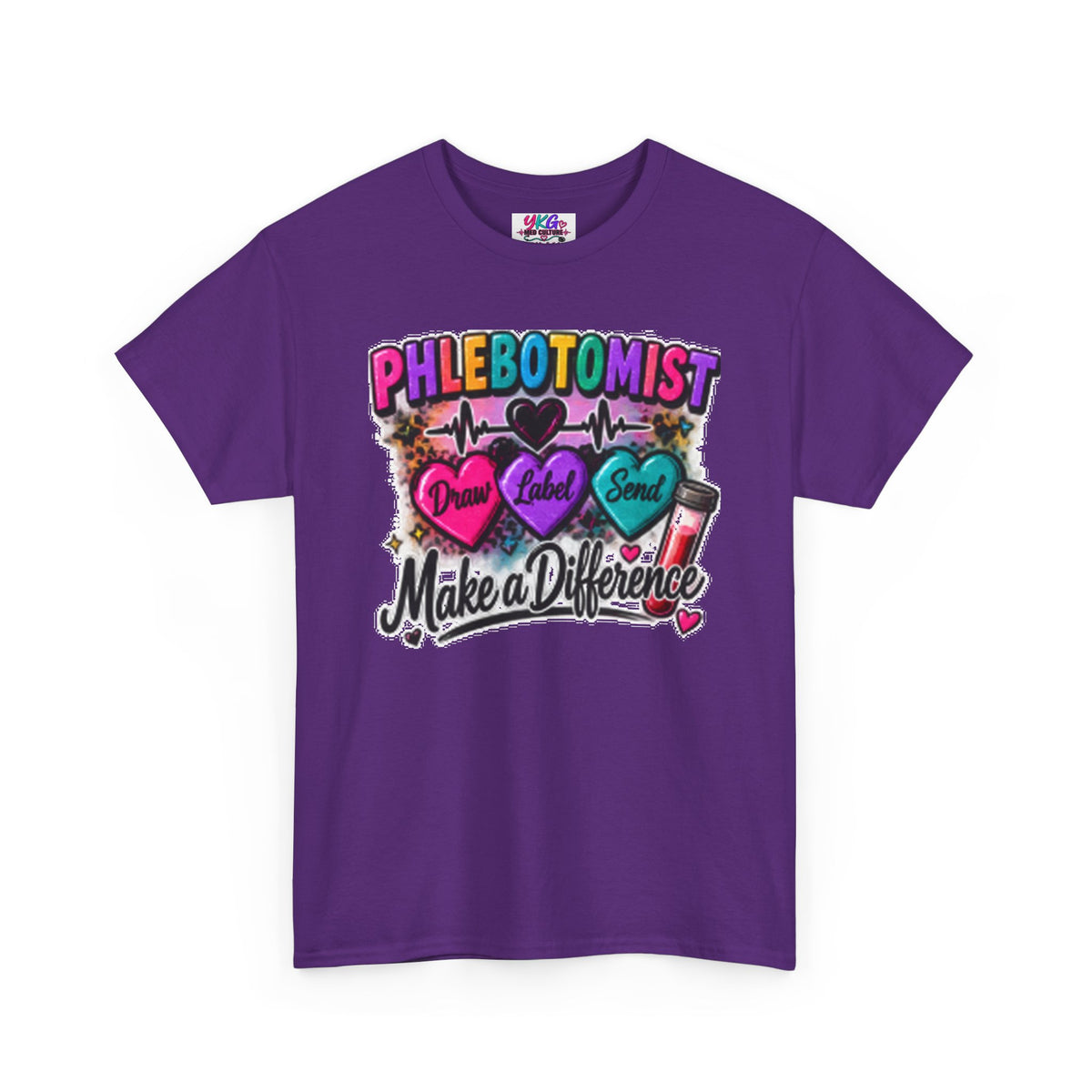 Phlebotomist Make a Difference Tee — Heartbeat & ‘Dream Love Send’ Graphic Shirt
